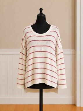 Lime & Chili Striped Knit Sweater